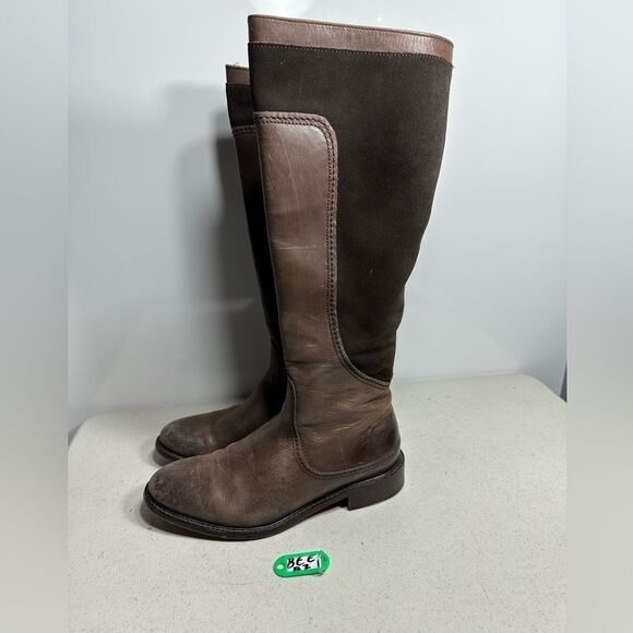 JOHNSTON & MURPHY  Lara Riding Boots Roast Leather & Suede |Brown | Women’s 7 - Picture 1 of 6